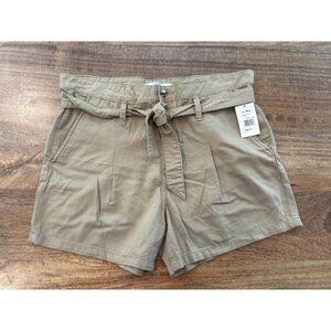 Sam Edelman Shorts Womens 12/31 Khaki Utility Trouser Paperbag Belted ECC2UC6122